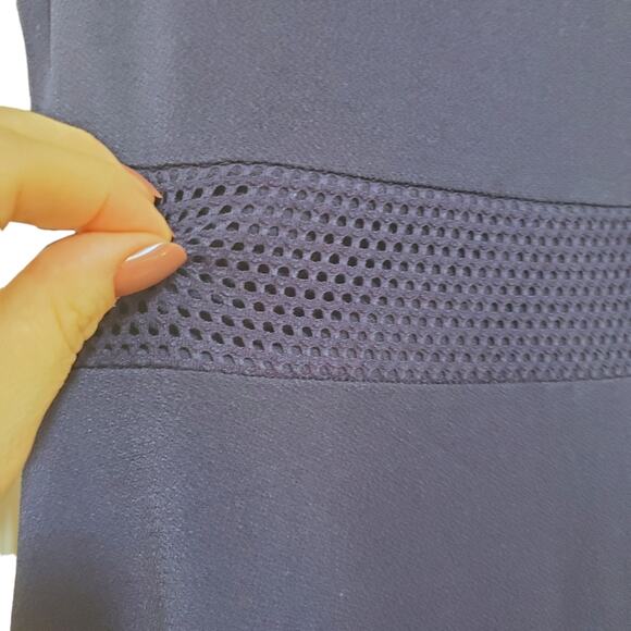 Michael Kors | Soft Mesh Panel Fit and Flare Stretch Dress - Picture 8 of 12